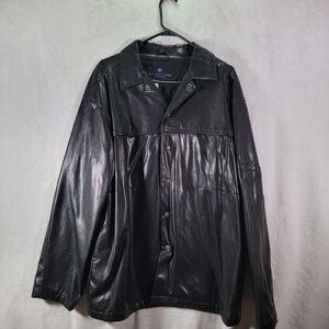 Kenneth Cole Reaction Faux/Vegan Leather Jacket Women’s Medium